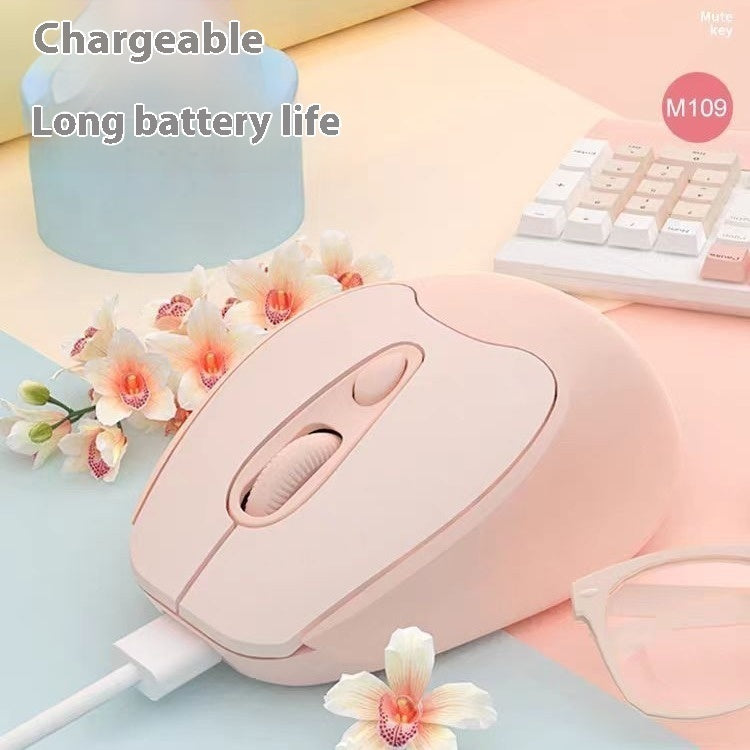 Dual-mode Bluetooth Wireless Mouse Charging Mute Office Game Applicable To Mobile Phones And Tablets